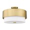 Z-Lite Counterpoint Semi Flush Mount, 3-Light, 18 In.W x 12.25 In.H, Modern Gold/White 495SF18-MGLD - alternate 4